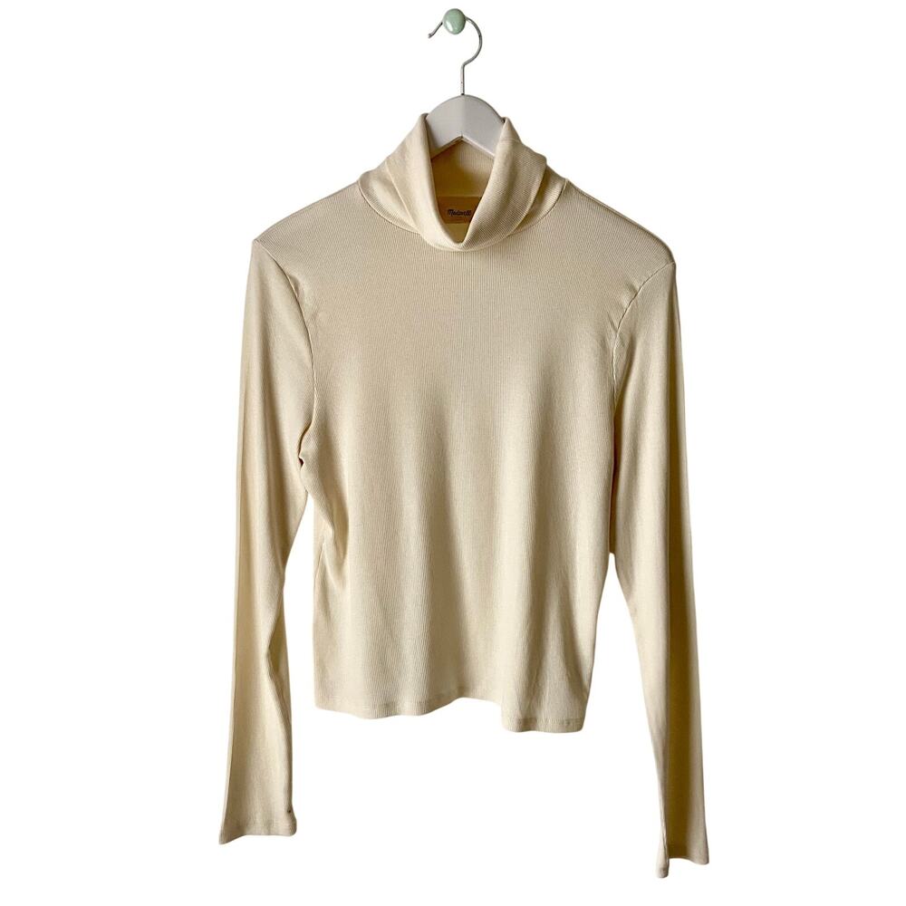 Madewell Ribbed Turtleneck Long-Sleeve Top Size XXL